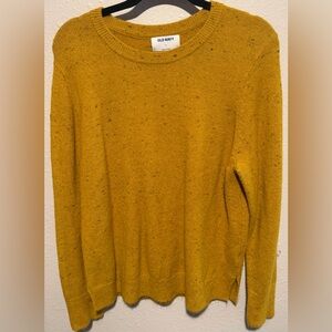 Old Navy Women's Speckled Yellow Sweater